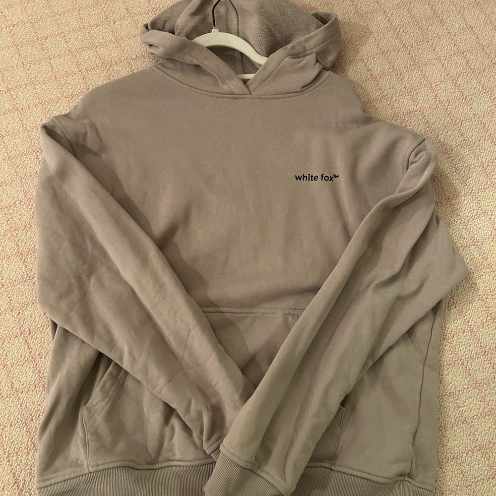 White Fox Boutique Taupe Hoodie